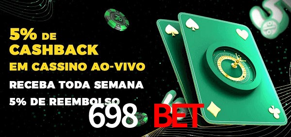 Promoções do cassino ao Vivo 698 Bet